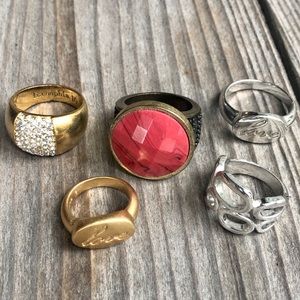 Lia Sophia Rings • Set of 5 • Various Sizes